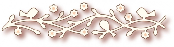  SD016 Wykrojnik Wild Rose Studio-6 Birdy Branch