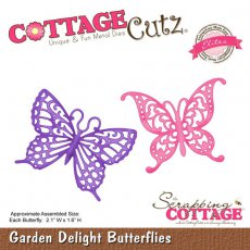 CCE-108 CottageCutz Wykrojnik motyle-Garden Delight Butterflies (Elites)
