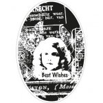 CS0867 Stempel gumowy Romantic Vintage-Best Wishes