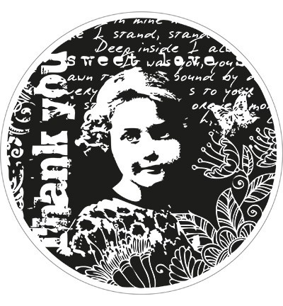 CS0868 Stempel gumowy Romantic vintage-Thank You