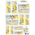 IT0566 Obrazki A4 do wycinania - plaża 1