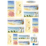 IT0569 Obrazki A4 do wycinania - plaża 4
