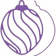 B487 Wykrojnik bombka Christmas Ornament Angel Wing 