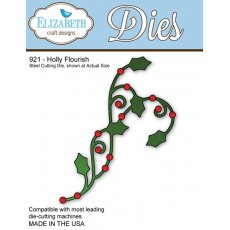 921 Wykrojnik  Elizabeth Craft Designs - Holly Flourish