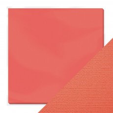9184E Papier jednokolorowy dwustronny  30,5x30,5 cm - Coral Pink