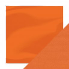 9192E Papier jednokolorowy dwustronny  30,5x30,5 cm - Craft Perfect - Clementine Orange