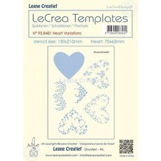 95.8481 Maska - Leane Creatief - Stencil Heart variations - serca