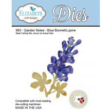 993 Wykrojniki Elizabeth Craft Designs - Garden Notes - Bluebonnet Lupine