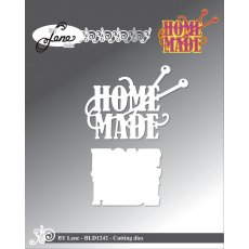 BLD1242 Wykrojnik By Lene-napis "Home Made"+ramka