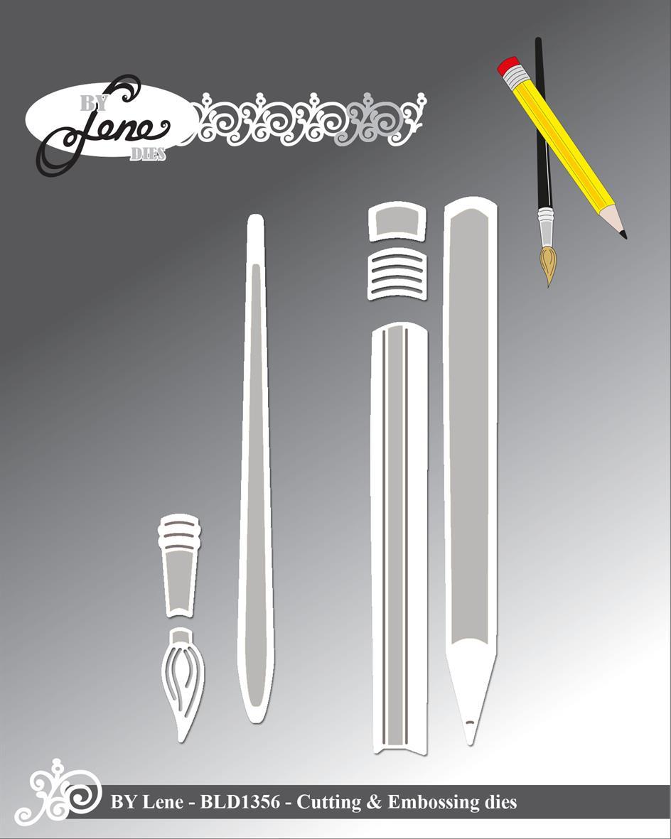  BLD1356 Wykrojnik By Lene- Pencils - ołówek, pędzelek