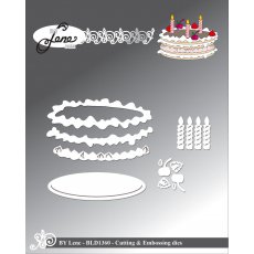 BLD1360 Wykrojnik By Lene- Birthday Cake - tort
