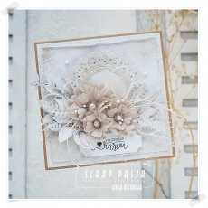Dwa shakery na jednej kartce? Czemu nie. Kartka z kolekcji "Linen story od Lemoncraft.