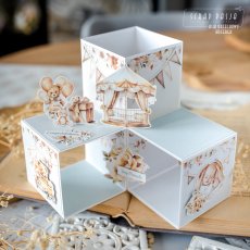 Karta Pop up Cubes   z kolekcji papierów "Tiny Miracle "