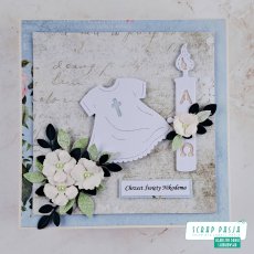 Kartka na Chrzest Święty w kwadracie