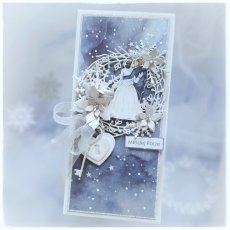 Kartka ślubna w zimowym klimacie "Sprinkled with Snow" Craft&You Design