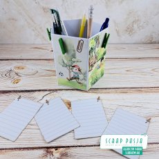 Przybornik z kolekcji Lettle Explorers z miejscem na plan lekcji- baza od podstaw