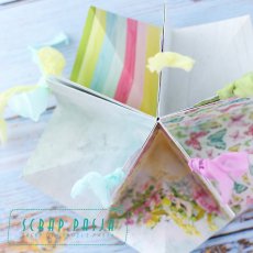 Rozkładany mini album w kształcie gwiazdy