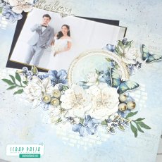 Ślubny layout z kolekcji "Afternoon Sky" Scrap and Me