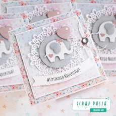 Urocza dziecięca kartka - kolekcja Baby Toys