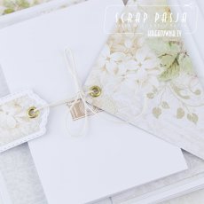 Wiązana strona albumowa z harmonijką i kopertą