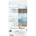 CC-C56-FB-09  FOREVER BLUE - zestaw papierów BAZOWYCH 15,75x30,5cm