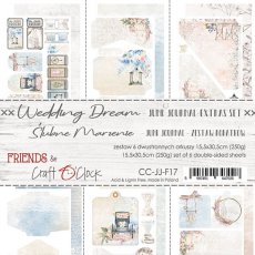 CC-JJ-F17 WEDDING DREAM - JUNK JOURNAL SET - zestaw dodatków