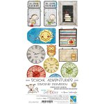 CC-JJ-SA-CY01 SCHOOL ADVENTURES - JUNK JOURNAL SET - zestaw dodatków