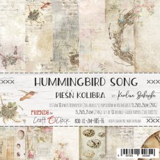 CC-ZM-HBS-F06 HUMMINGBIRD SONG - ZESTAW PAPIERÓW 15,25x 15,25cm