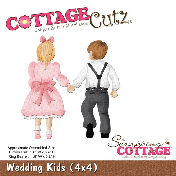  CC4x4-577 CottageCutz Wedding Kids (4x4)