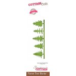 CCE-442 Wykrojnik Forest Tree Border - border choinki