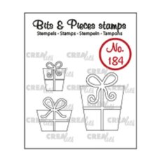 CLBP184 Stempel Crealies • Bits & Pieces stamp No.184 Gifts - prezenty