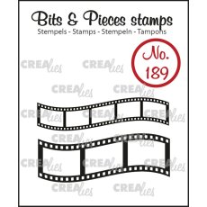 CLBP189 Stempel Crealies • Bits & Pieces stamp No.189 Curved filmstrips - klisze