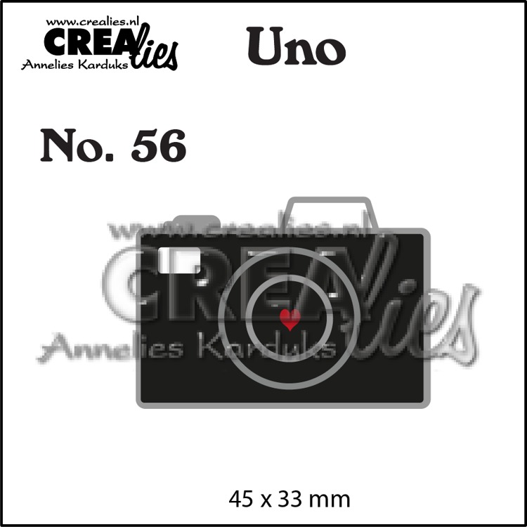  CLUNO56 Wykrojnik Uno die no. 56, Camera (small) - aparat, mały