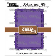 CLXTRA49 Wykrojnik Crealies • Xtra dies ATC rough edges