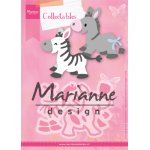COL1447 Marianne Design Collectable -zebra i osiołek