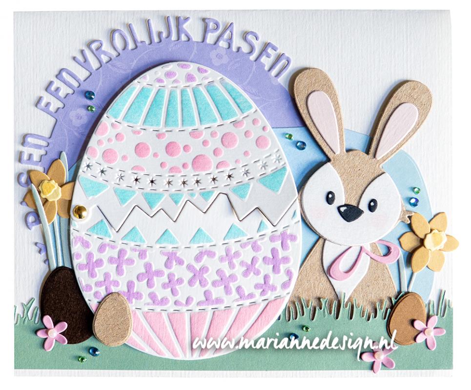  COL1506 Wykrojnik Marianne Design - Collectables -  Easter Egg - Jajo Wielkanocne / Pisanka