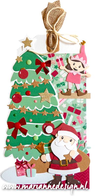  PS8133 Maska Marianne Design - Christmas Tree by Marleen - A5 - świąteczna choinka