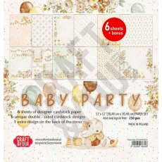 CPS-BAPAR30-6 Zestaw papierów 30,5x30,5cm Craft&You Design - BABY PARTY 