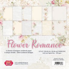 CPS-FR30 Zestaw papierów 30,5x30,5cm-Craft&You Design-FLOWER ROMANCE