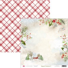 CP-MC01 Papier dwustronny Craft & You Design 30,5x30,5  Magical Christmas 01