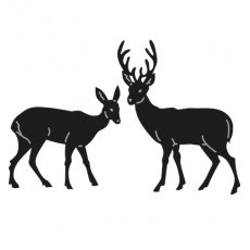 CR1289 Wykrojnik - Marianne Design - Tiny's Deer - jelonki jelenie