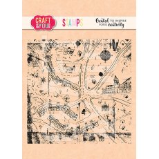 CS038 Clear Stamps Old Town Map/Stemple Mapa Starego Miasta - Craft & You Design