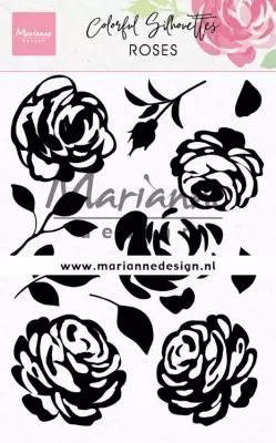  CS1046 Stemple Marianne Design  Colorful Silhouettes - Roses - róże