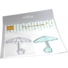 CS1132 Stemple silikonowe z wykrojnikami - Beach umbrella - parasolka plażowa