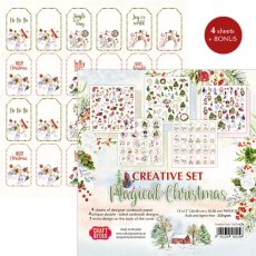 CSET-MC-4 Kreatywny zestaw papierów 30,5x30,5cm Craft & You Design - Magical Christmas