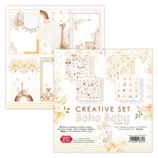 CSET06-BH-8 Kreatywny  duży zestaw papierów 30,5x30,5cm Craft&You Design - Boho Baby