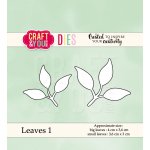 CW038 Wykrojnik - Leaves 1-listki 1 -Craft&You Design