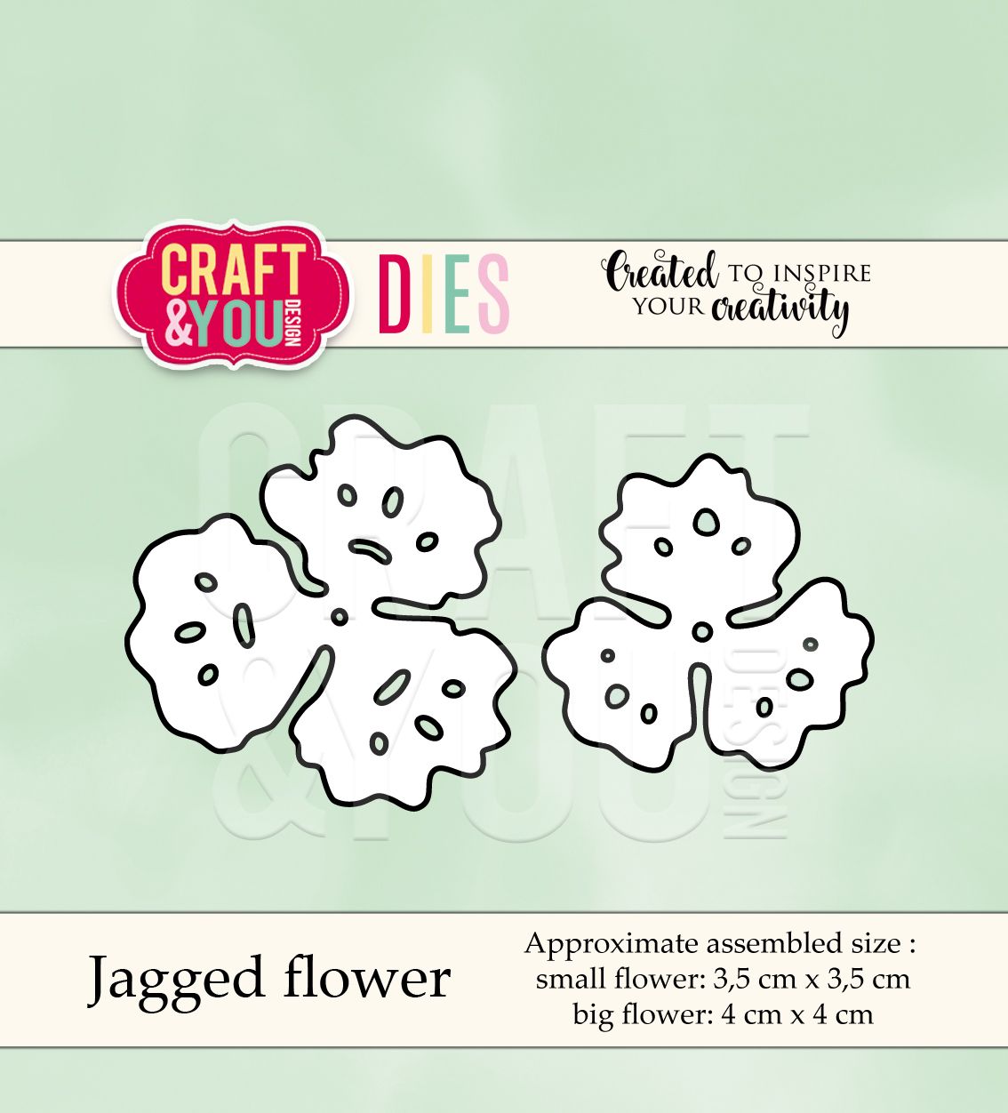  CW040 Wykrojnik -Jagged flower-strzępiasty kwiatek-Craft&You Design