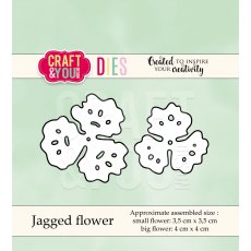 CW040 Wykrojnik -Jagged flower-strzępiasty kwiatek-Craft&You Design