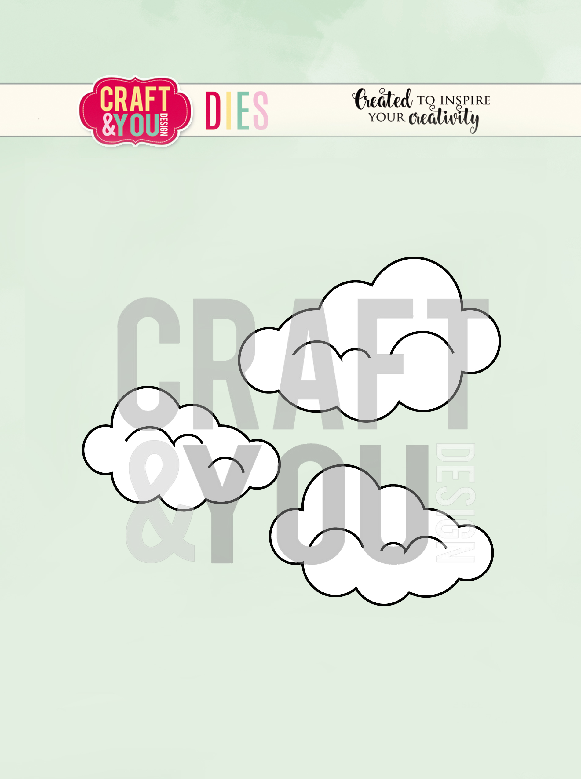 CW087 CUTTING-Clouds-Clouds Craft & You Design